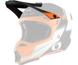 Oneal 10Series Hyperlite Blur Cima dell'Elmo, nero/arancione, Taglia unica