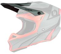 ONeal 10SRS Hyperlite Compact, visiera male Opaco Grigio/Rosso
