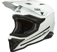 Oneal 1SRS Solid Casco da motocross, bianco, taglia L per maschi