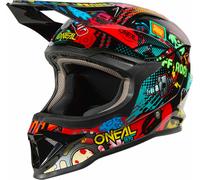Oneal 1SRS VIBRANT Casco da motocross giovanile, multicolore, taglia 49 50