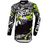O'Neal 2024 Maglia Motocross Element Attack Youth Bambino Nero Giallo MX