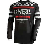 O'Neal 2024 Maglia Motocross Element Squadron Youth Bambino Nero Grigio