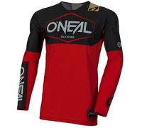 O'Neal 2025 Maglia Motocross Mayhem Hexx Nero Rosso MX Enduro Quad ATV Off-Road