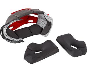 ONeal 2SRS (from 2018), fodera/cuscinetti per le guance XXL male Nero/Grigio/Rosso