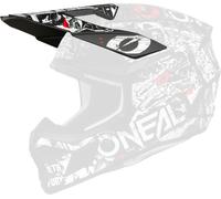 O'Neal Visiera per casco 3SRS Attack Opaco Nero/Bianco/Rosso/Grigio