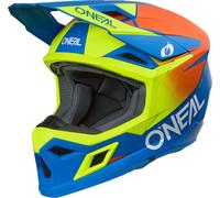 O'Neal Casco da motocross 3SRS Solid S26 Opaco Blu/Giallo Fluo/Arancione XS Donna