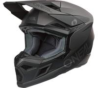 ONeal 3SRS Solid S26, casco da motocross XXL female Opaco Nero/Grigio Scuro