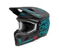 O'NEAL 3SRS Casco Static Nero/Verde reale L