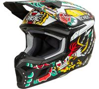 Oneal 3SRS Inked Casco da motocross, multicolore, taglia S per maschi