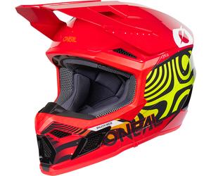 Oneal 3SRS Nova Casco da motocross giovanile, rosso, Taglia Y/M (51/52)