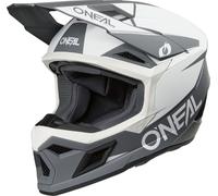 ONeal 3SRS Solid S26, casco da motocross XXL female Opaco Bianco/Grigio