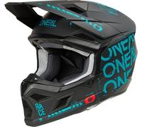 Oneal 3SRS Static Casco da motocross, nero-blu, taglia L per maschi