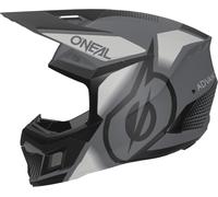Oneal 3SRS Vision Casco Motocross, nero/grigio, Taglia XS (53/54)
