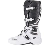 Oneal 3SRS Zebra Stivali da motocross, Bianco/nero, Taglia 43