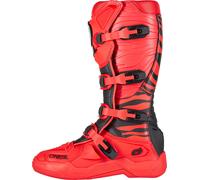 Oneal 3SRS Zebra Stivali da motocross, rosso, Taglia 46