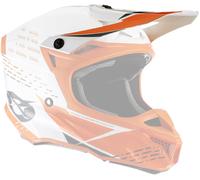 Oneal 5Series Polyacrylite Trace Picco del casco, bianco/arancione, Taglia unica