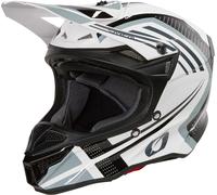 Oneal 5SRS Polyacrylite Spike Casco da motocross, nero-bianco, taglia L per maschi