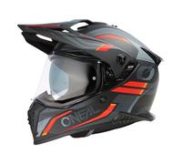 O'NEAL A-SRS Casco Spike Nero/Grigio/Rosso L (59/60 cm)