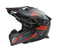 O'NEAL A-SRS Casco Spike Nero/Grigio/Rosso M (57/58 cm)