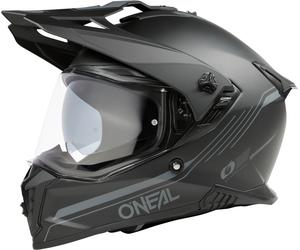 Oneal A-SRS Solid Casco da motocross, nero opaco, Taglia L