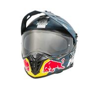 Kini ADV X Red Bull 2.0, casco avventura S male Opaco Blu Scuro/Bianco/Blu