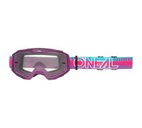 O'Neal – Occhiali off-road B-10 Striped – Viola – Lente Clear (CAT0)