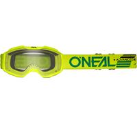 Oneal B-10 Solid Clear Occhiali da motocross per bambini, giallo