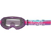 O neal b 10 maschera mtb a strisce rosa chiaro