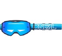 Oneal B-10 Striped Off-road Goggles Blu Radium Blue