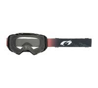 O'Neal Occhiali da motocross B-22 Covert Taglia unica Uomo Nero/Rosso lente trasparente