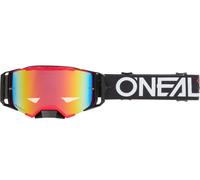 Oneal B-33 HEXA Radium Occhiali da motocross, nero-rosso per maschi