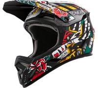 Oneal Backflip Inked Multi Casco da discesa, multicolore, taglia S per maschi