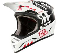 ONeal Backflip Knox, casco da bici L male Opaco Bianco/Nero/Rosso