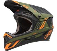 ONeal Backflip Strike S23, casco da bici XL male Opaco Nero/Arancione/Oliva
