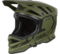 Oneal Blade Polyacrylite Strike Casco da discesa, Oliva opaco/nero, Taglia L (59/60)