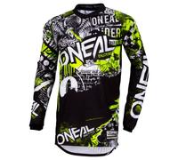 Maglia Cross O'Neal Element Attack Nero-HiVis M