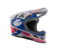 O'NEAL Casco BLADE ACE grigio blu rosso Downhill Enduro Mtb Dh