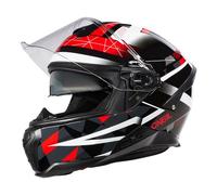 Oneal Challenger Exo Casco, nero-grigio-rosso, taglia M