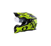O'NEAL | Casco da moto | Enduro | Calotta esterna in ABS, con visiera e parasole integrato, soddisfa gli standard di sicurezza DOT & ECE 22.05 | SIERRA Helmet CIRCUIT | Adulto | Bianco Blu Rosso