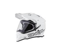 O'NEAL | Casco da moto | Enduro Motorcycle | Aperture di ventilazione per il massimo flusso d'aria e raffreddamento, calotta in ABS | Sierra Helmet FLAT V.23 | Adulto | Bianco | Taglia XL