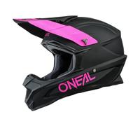 O'NEAL | Casco da motocross | MX Moto | Calotta in ABS, Standard di sicurezza ECE 22.05, Prese d'aria per una ventilazione ottimali | Casco 1SRS solido | Adulto | Nero Rosa | Taglia XXL