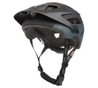 O'NEAL | Casco da Mountain Bike | All-Mountain | Prese d'aria di raffreddamento, cuscinetti lavabili, standard di sicurezza EN1078 | Casco Defender Grill V.22 | Adulto | Nero Giallo Neon | Taglia L-XL