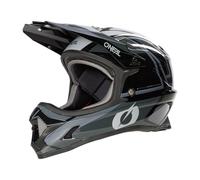 O'NEAL | Casco da Mountain Bike | Bambini | MTB MX | Prese d'aria per un'ottima ventilazione e raffreddamento, standard di sicurezza EN1078 | Casco Sonus Youth SPLIT V.23 | Nero Grigio | Taglia M