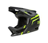 O'NEAL | Casco da mountain bike | Enduro DH FR | Standard di sicurezza EN1078, Aperture di ventilazione per facilitare la respirazione | Transition Helmet FLASH V.23 | Adulto | Nero Giallo Neon | XS