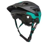 O'NEAL | Casco da Mountain Bike | Enduro Downhill | Prese d'aria di raffreddamento, cuscinetti lavabili, standard di sicurezza EN1078 | Casco Defender Grill V.22 | Adulto | Nero Verde | Taglia L-XL