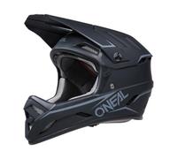 O'NEAL | Casco da Mountain Bike | MTB Downhill | Aperture di ventilazione per il flusso d'aria e il raffreddamento, calotta esterna in ABS | Casco Backflip Solid | Adulto | Nero | Taglia M