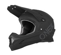O'NEAL | Casco da Mountain Bike | MTB Downhill | Aperture di ventilazione per il flusso d'aria e raffreddamento, calotta esterna in ABS | Casco SONUS SOLID | Adulto | Nero | Taglia XL