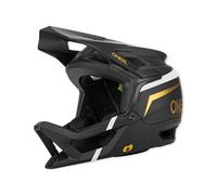 O'NEAL | Casco da Mountain Bike | MTB Downhill | EN1078, molte aperture di ventilazione facilitano la respirazione, IPX® ACells | Transition Helmet Flash | Adulto | Nero Bianco Oro | S
