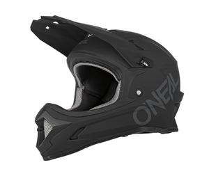 O'NEAL | Casco da Mountain Bike | MTB Downhill | Secondo lo standard di sicurezza EN1078, aperture di ventilazione per il flusso d'aria e raffreddamento | Casco SONUS SOLID | Adulto | Nero | Taglia S