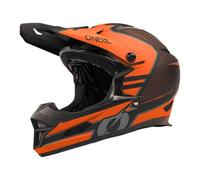 O'NEAL | Casco da Mountain Bike | MTB Downhill | Standard di sicurezza EN1078, aperture di ventilazione per flusso d'aria e raffreddamento | Fury Helmet STAGE V.23 | Adulto | Nero Arancione | Taglia L